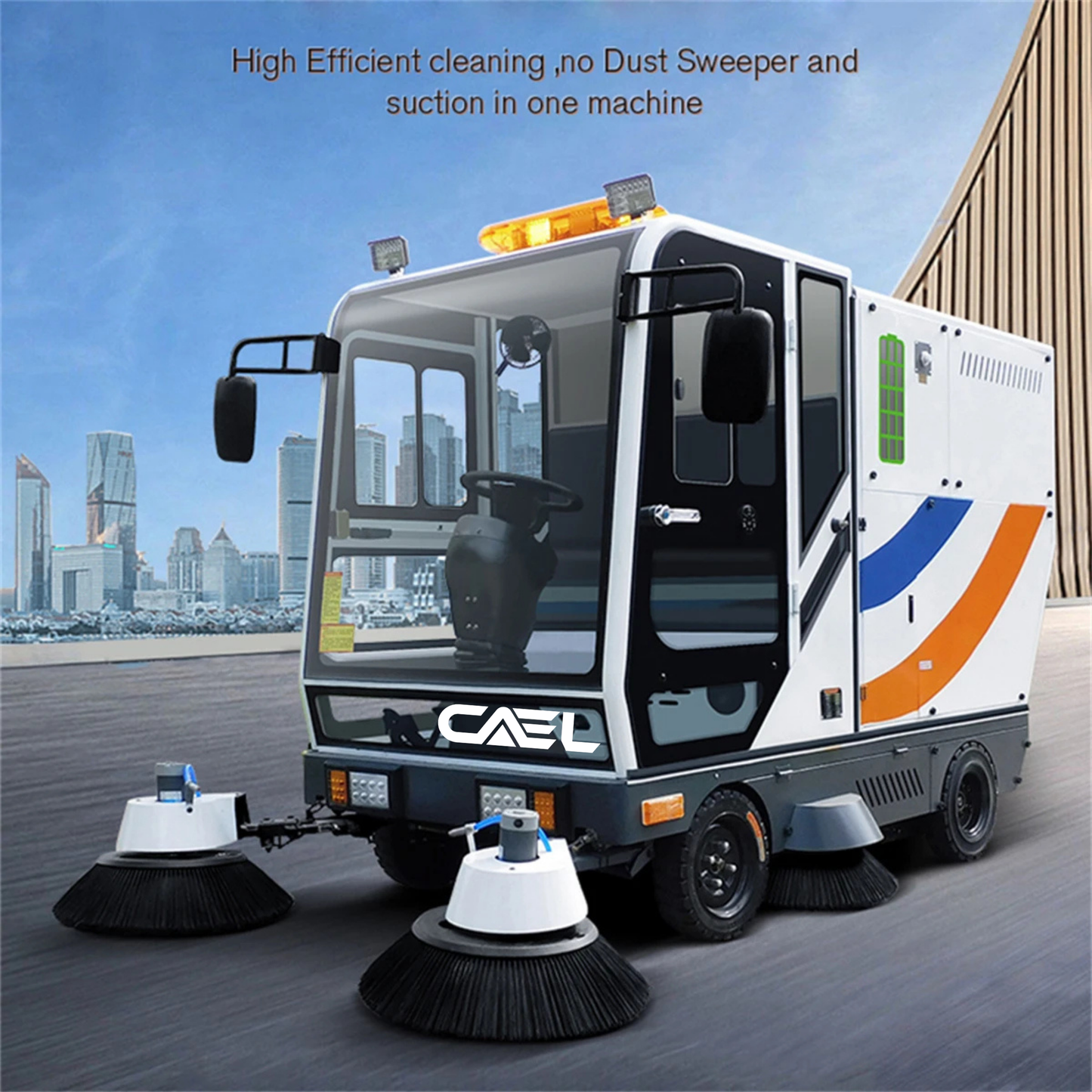 CAEL 2200 Ride On Floor Sweeper – 20000㎡/h Industrial Cleaning Machine, Battery Operated