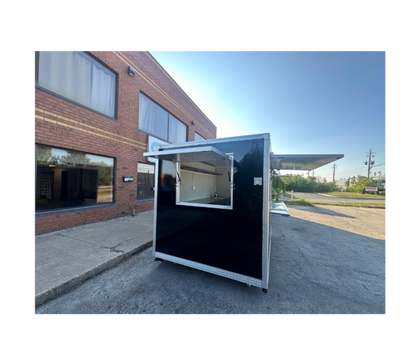 CAEL’s 10′ Square Top Mobile Food Cart – B&W