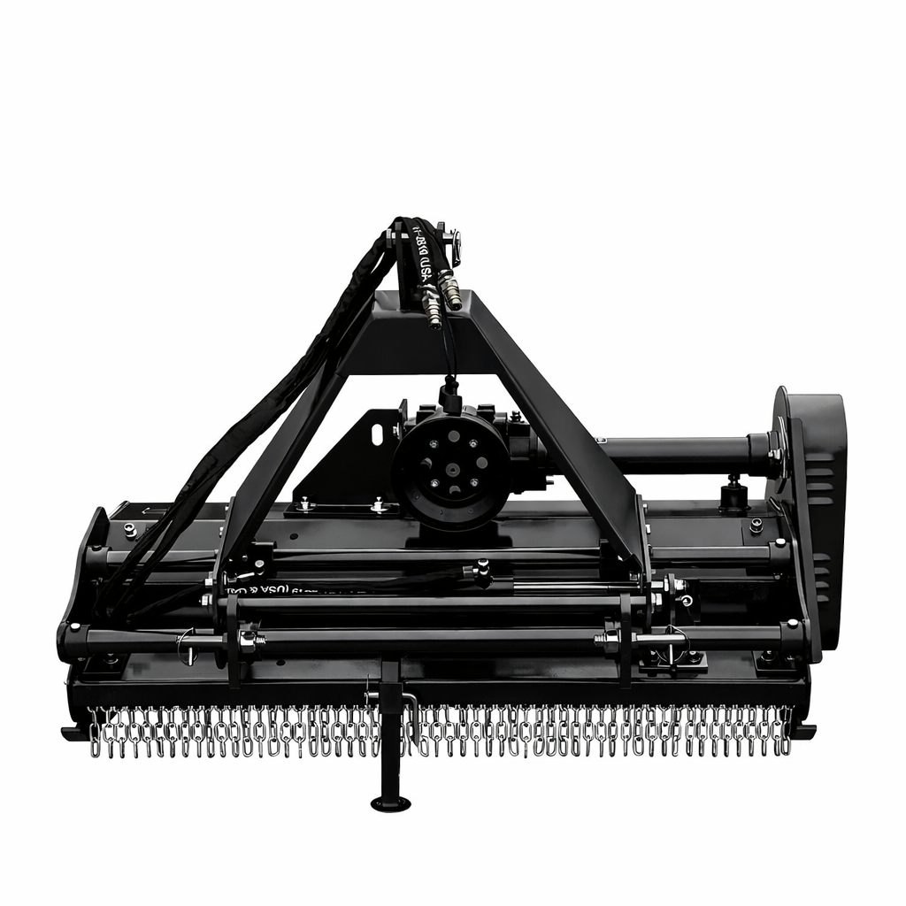 CAEL EFGCH-155 60" Hydraulic Side Shift PTO Tractor Flail Mower – Heavy Duty Grass & Brush Cutter for 30–40 HP Tractors