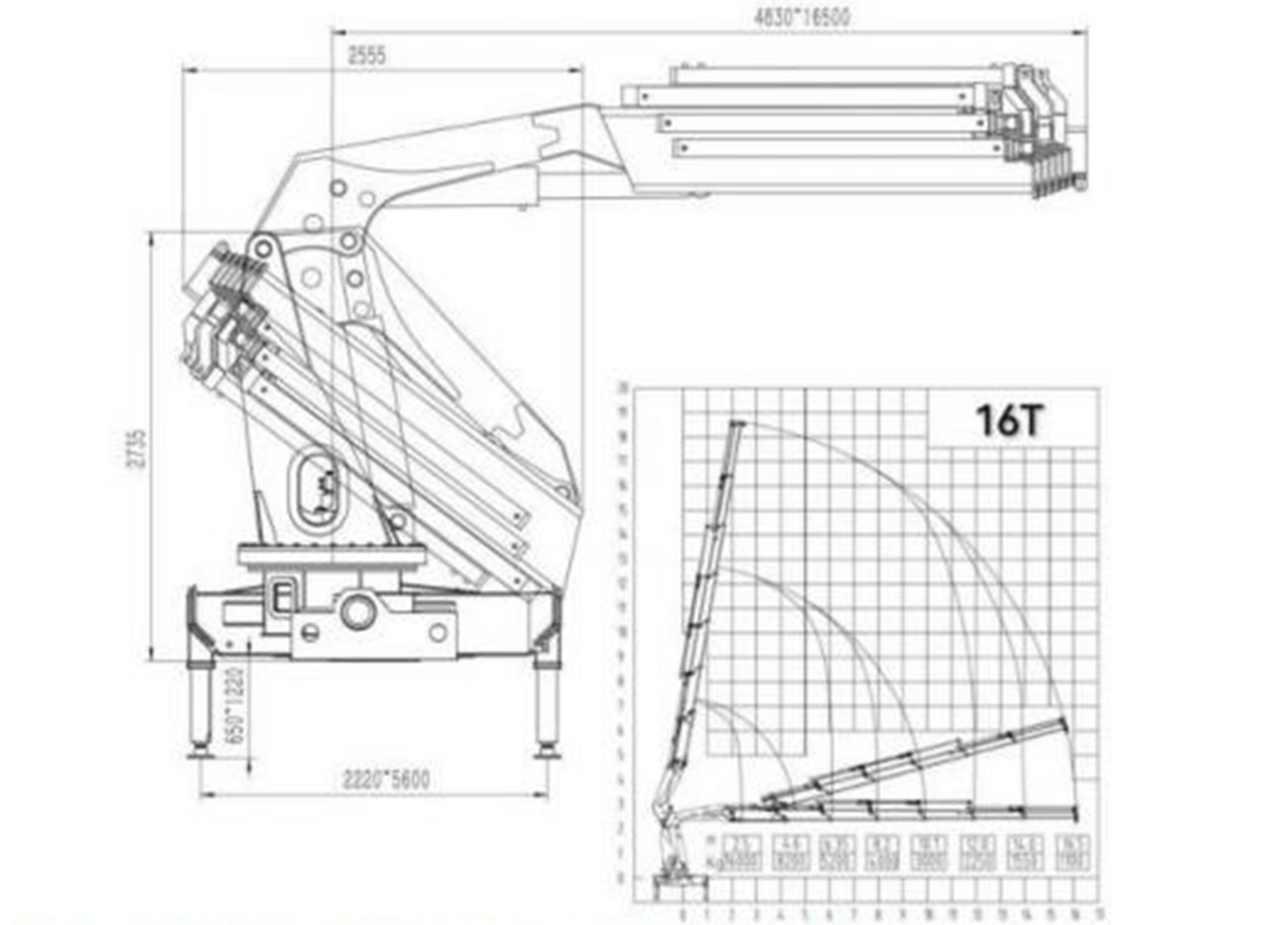 Knuckle Boom Truck Mounted Crane Series 16T
