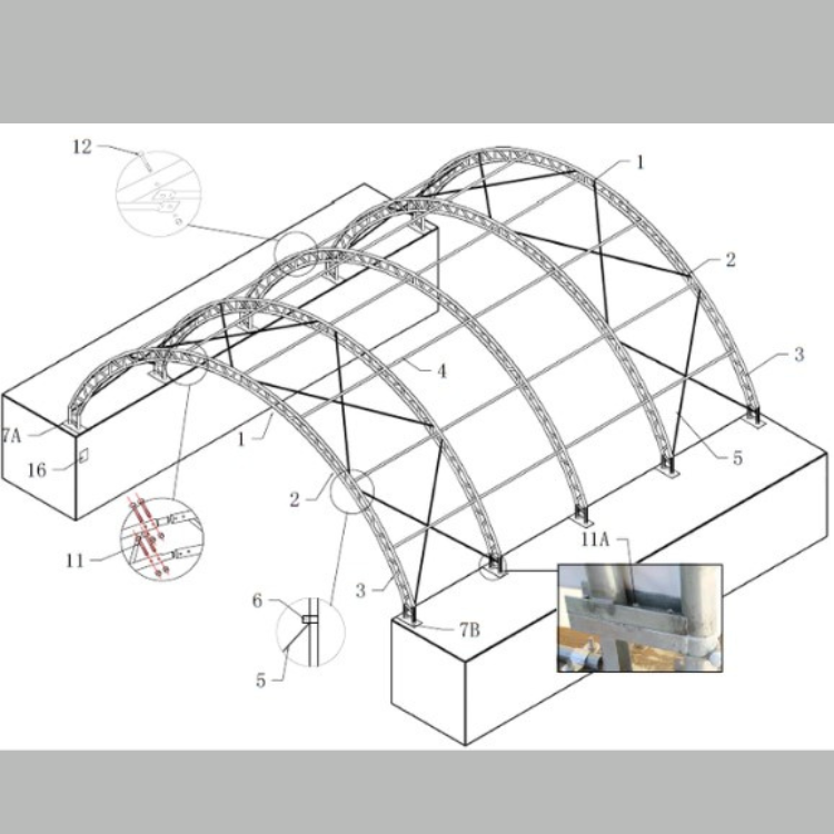 CAEL Container Shelter 20′ wide x 20′Length