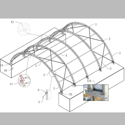 CAEL Container Shelter 20′ wide x 20′Length