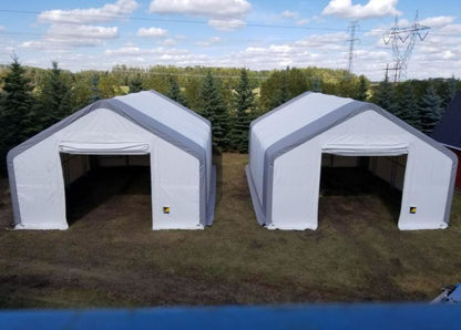 Peak Shape Double Truss 30′ Wide 20′ Height 40′ Length
