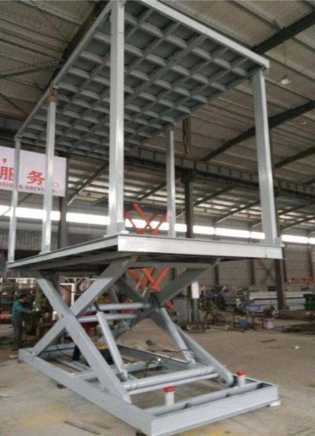 Double deck underground home garage parking lift hydraulic car scissor lift (DDSL3T)