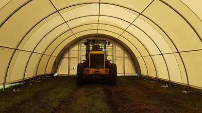 Dome Shape Single Truss 30′ Wide 15′ Height 65′ Length
