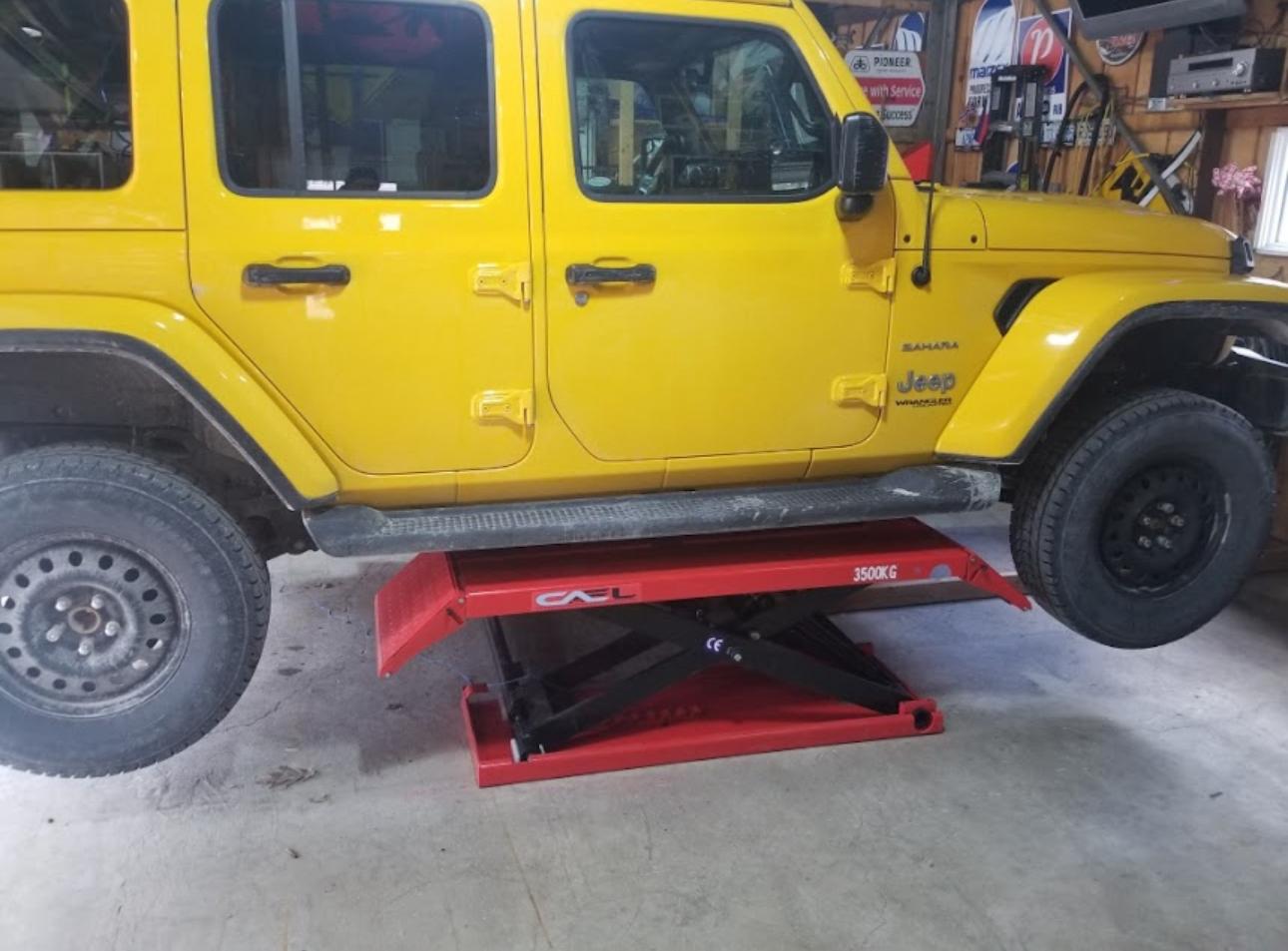 7,716lb Double scissor car lift 3500 Kgs (MRSL77) – Model N