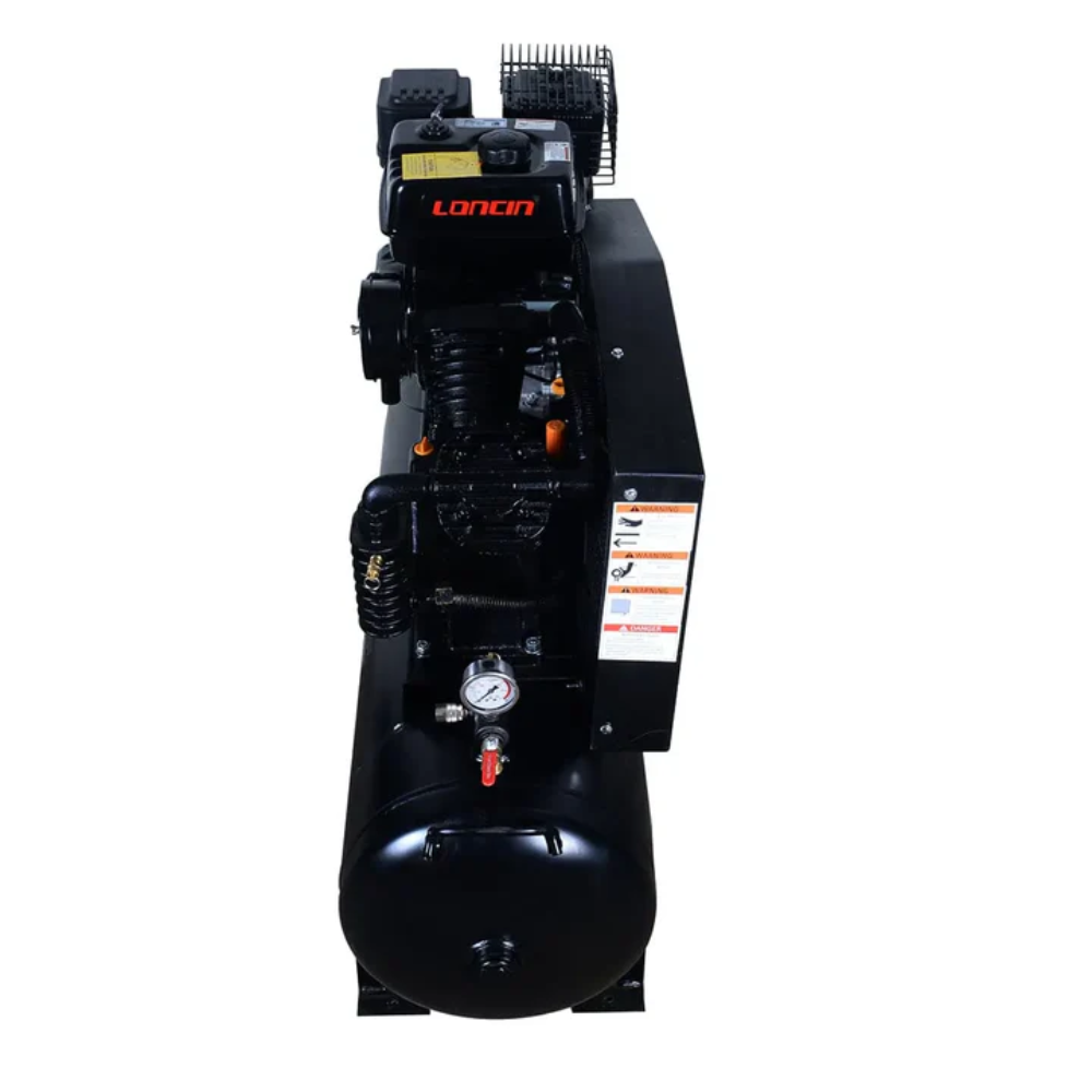 CAEL 90150T - 40 Gallon Skid Mount Gas Air Compressor, 2-Stage Belt Drive, 9 HP Engine, horizontal Tank