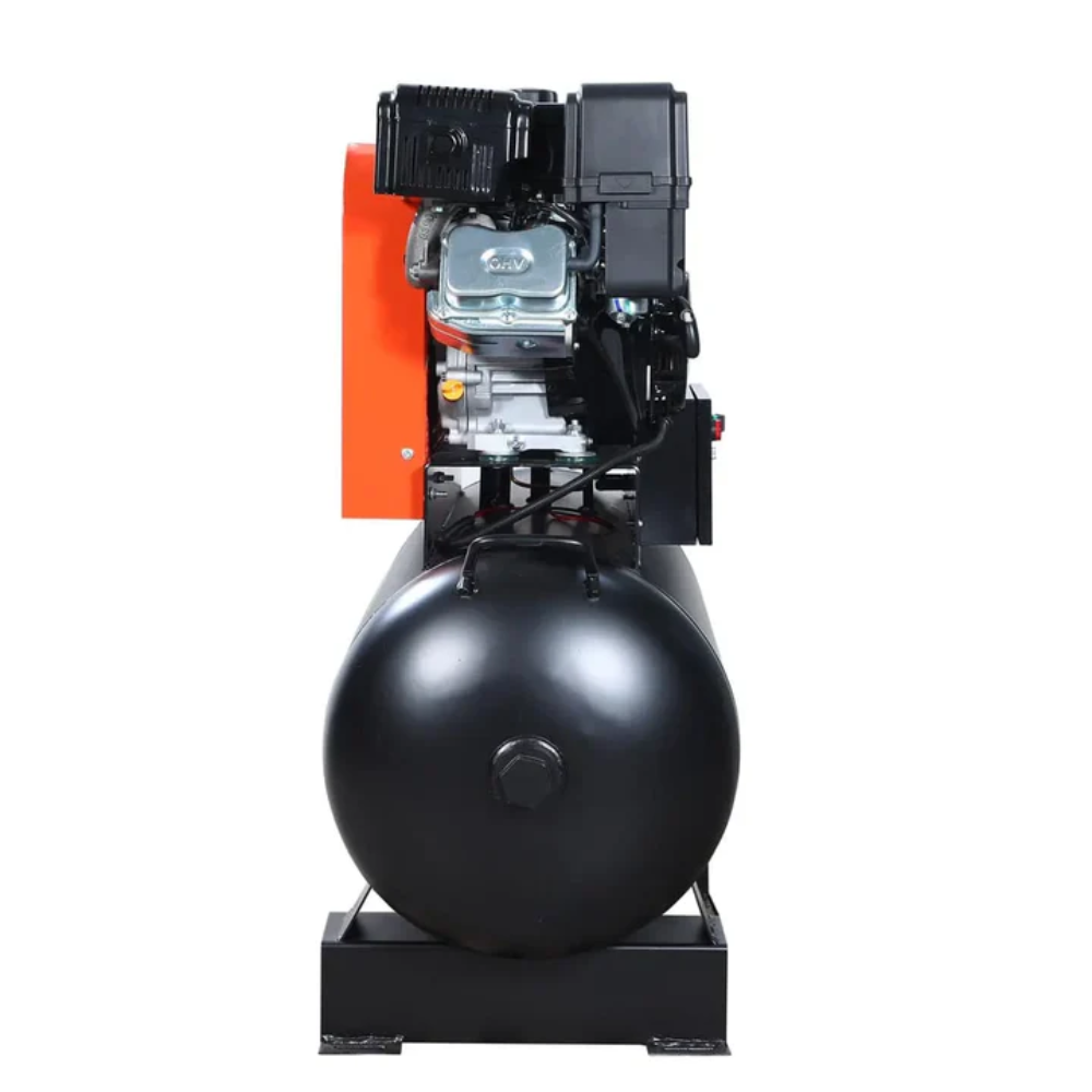 CAEL 320230 - Skid Mount Gas Air Compressor, 2-Stage Belt Drive, 14 HP Engine, Horizontal Tank