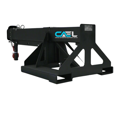 Skid Steer Fork-Mounted Adjustable Jib Boom | 6000 lb Capacity