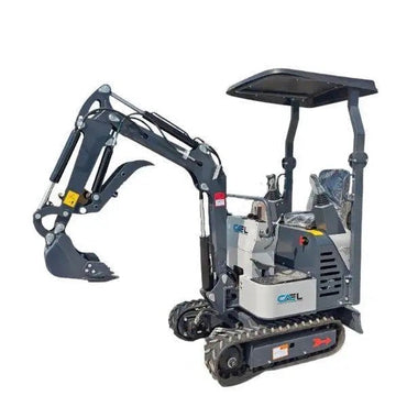 Mini Excavator 1 Ton with John Deer Control, Swing Boom & Hydraulic Thumb (EX1BS-JD)