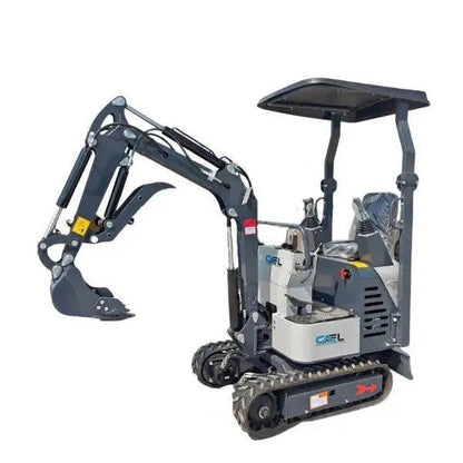 Mini Excavator 1 Ton with John Deer Control, Swing Boom & Hydraulic Thumb (EX1BS-JD)