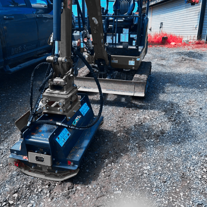 40" Excavator Brush Flail Mower, 6 to 8-ton Carrier, 16-21 GPM  (CAEL-EFM40)