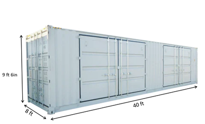 40ft High Cube Container with 2 Side Doors