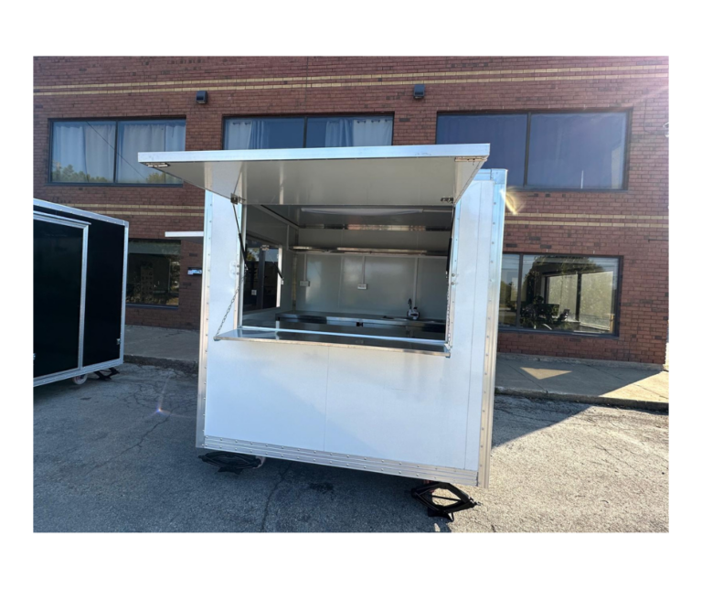 CAEL’s 10′ Square Top Mobile Food Cart – B&W