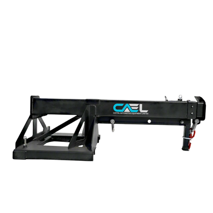 Skid Steer Fork-Mounted Adjustable Jib Boom | 6000 lb Capacity