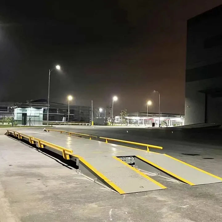 60 Ton Weighbridge Truck Scale, -35℃ to +70℃, 10’ x 56’ (W x L), High-Quality Steel, U-Shape Beam Design, 120% Safe Overload