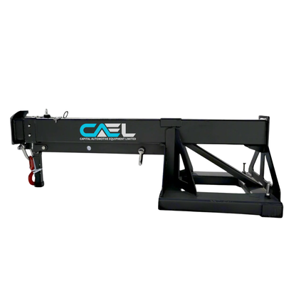 Skid Steer Fork-Mounted Adjustable Jib Boom | 6000 lb Capacity