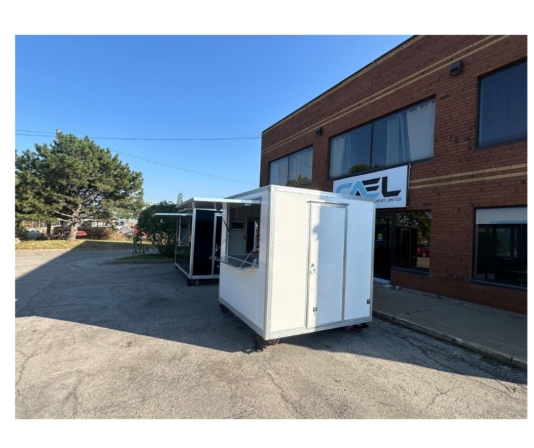 CAEL’s 10′ Square Top Mobile Food Cart – B&W