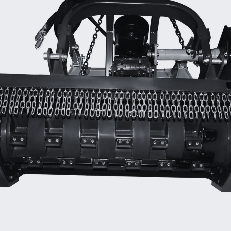 70" 3-Point Hitch Forestry Brush Mulcher, Category 2 Hookup, PTO Driven, Driveline Shaft Included, 70-110 HP ( CAEL-TMZ180)