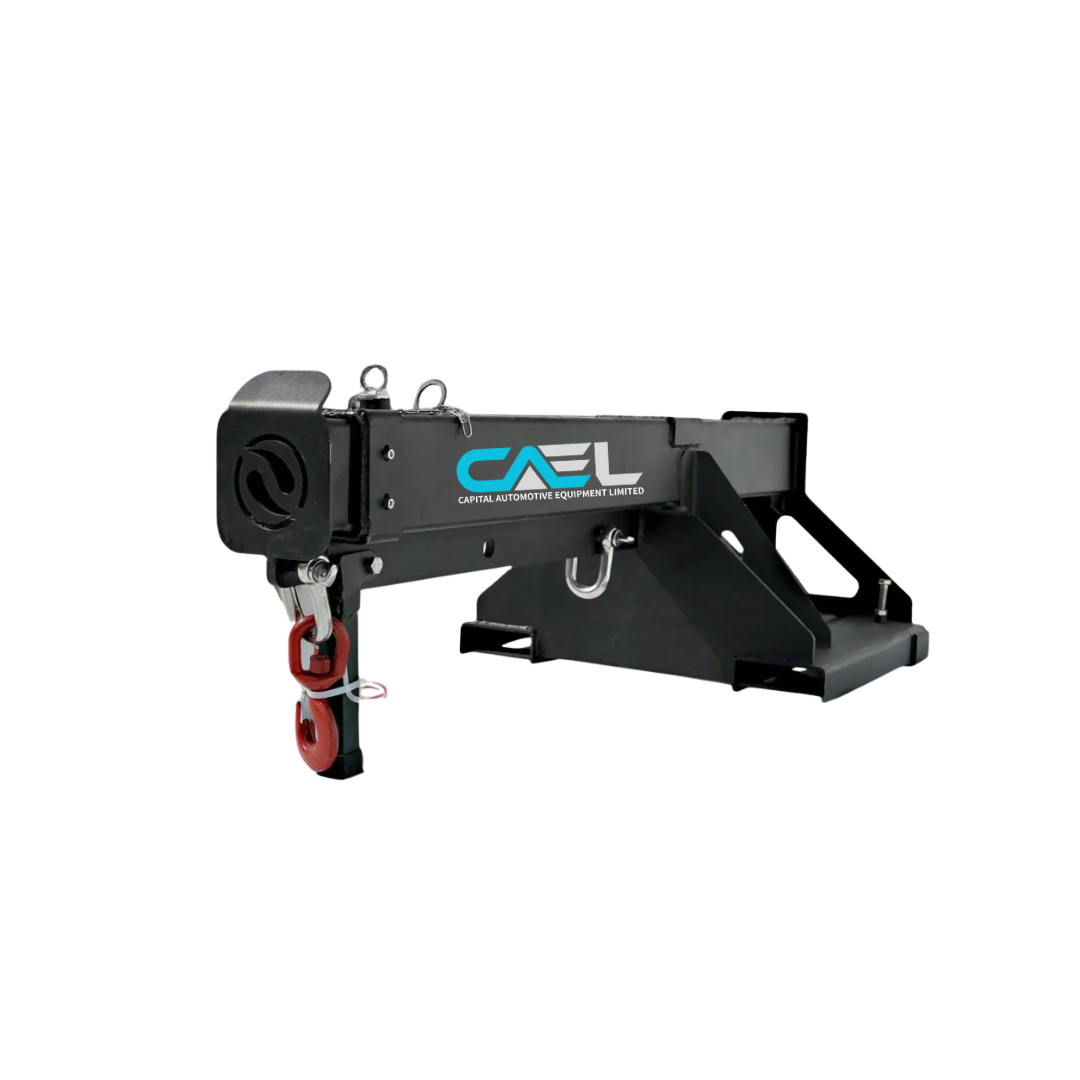 Skid Steer Fork-Mounted Adjustable Jib Boom | 6000 lb Capacity