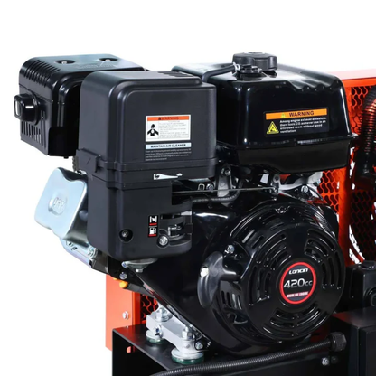 CAEL 320230 - Skid Mount Gas Air Compressor, 2-Stage Belt Drive, 14 HP Engine, Horizontal Tank