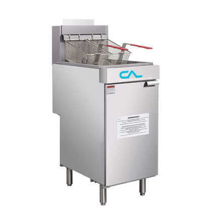 CAEL Commercial 40 Lb Gas Deep Fryer - 90,000 Btu (GF90)