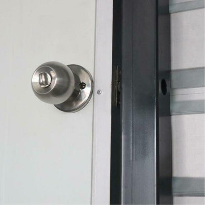 Double Garage Metal Shed Automatic Roll up Door with Side Entry Door- 21’(W) x 19’(L) x 13’(H)