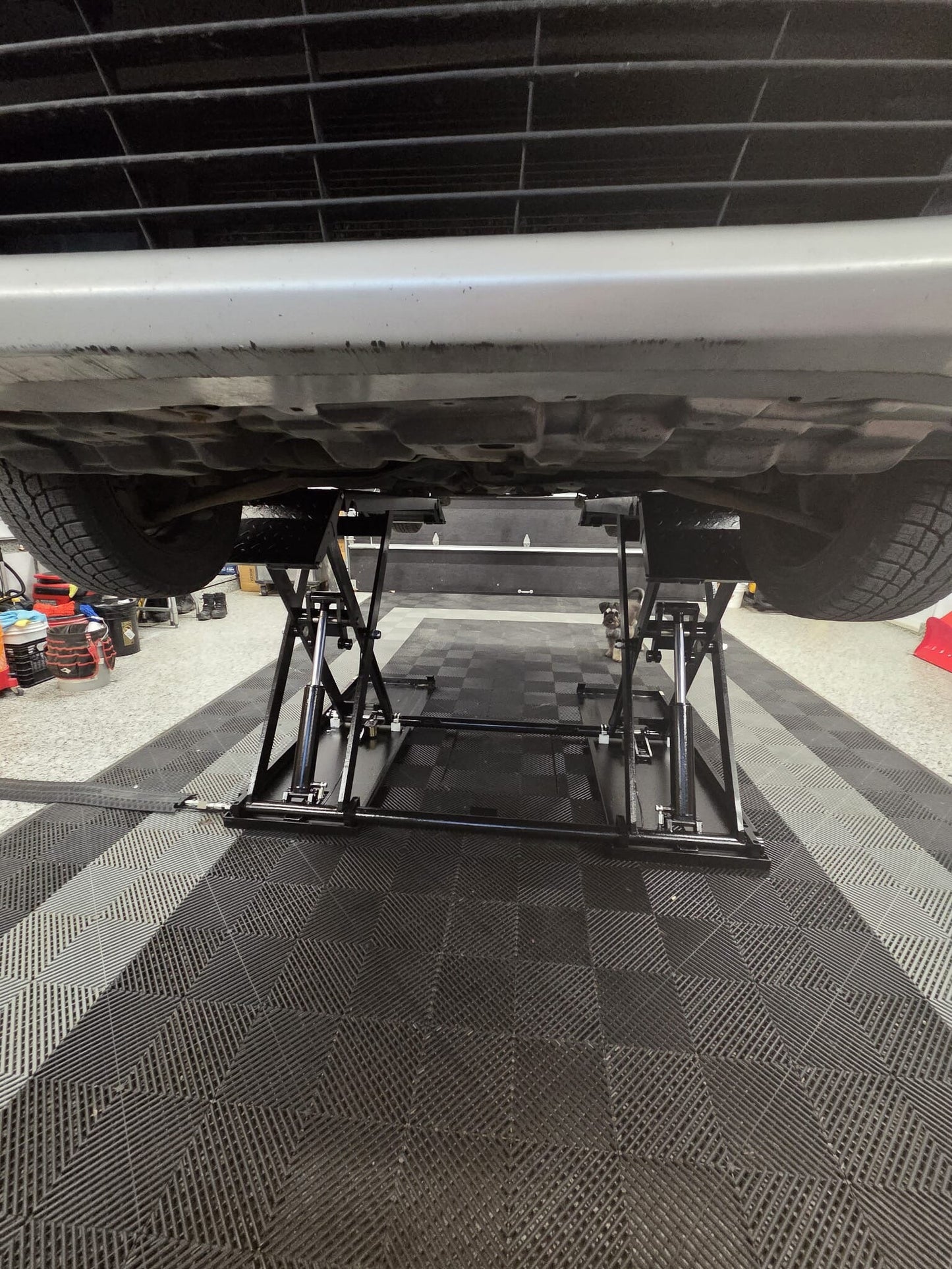 7,716lb Double scissor car lift 3500 Kgs (MRSL77)