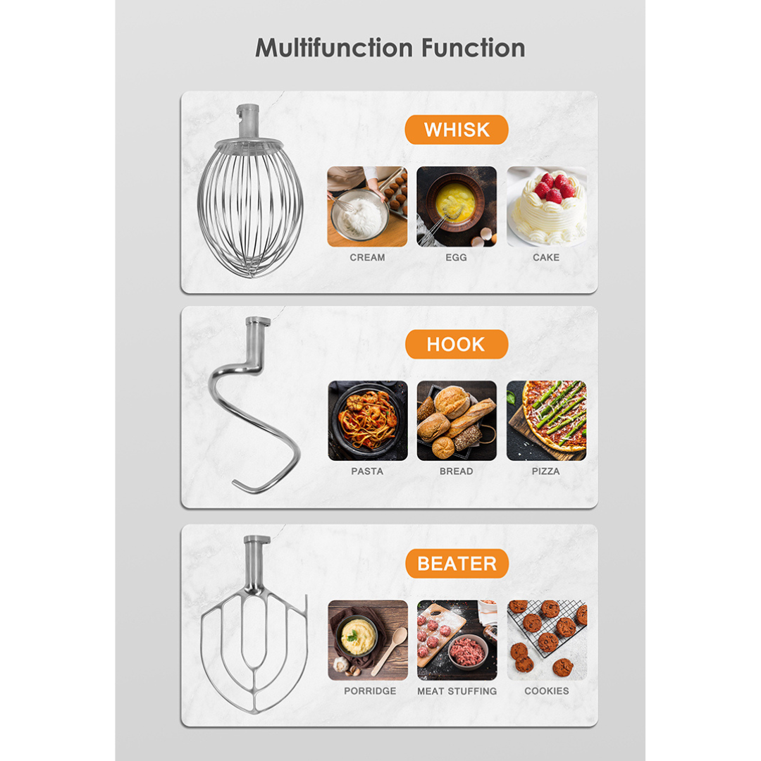 CAEL BJ20 Food Mixer + Meat Mincer 4KG 20L ETL Approve 3 Speed High Quality