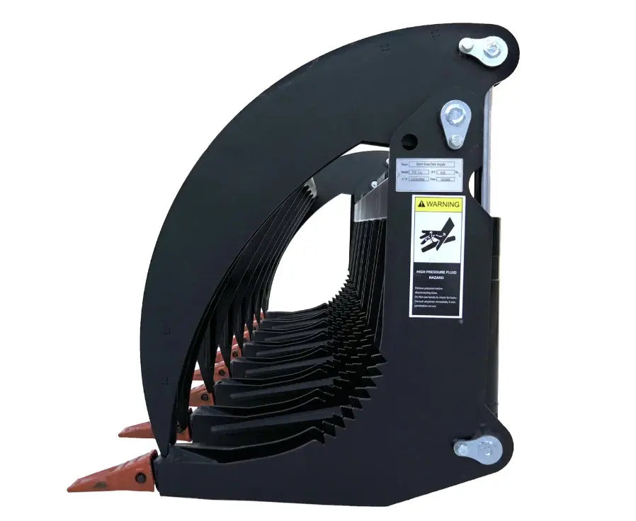 CAEL Skid Steer 78” Heavy Root Grapple Rake
