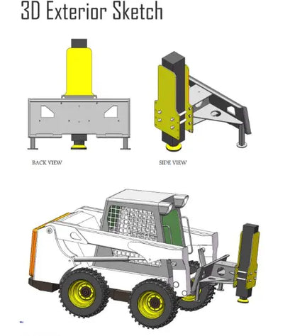 CAEL Skid Steer Post Driver