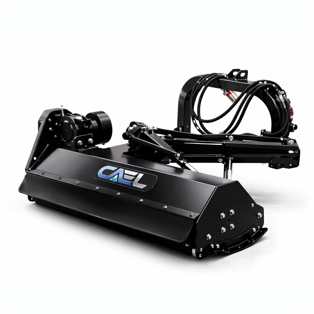 CAEL AGF-180 70" Hydraulic Offset Flail Mower – Heavy Duty PTO Ditch Bank Mower for 70–110 HP Tractors