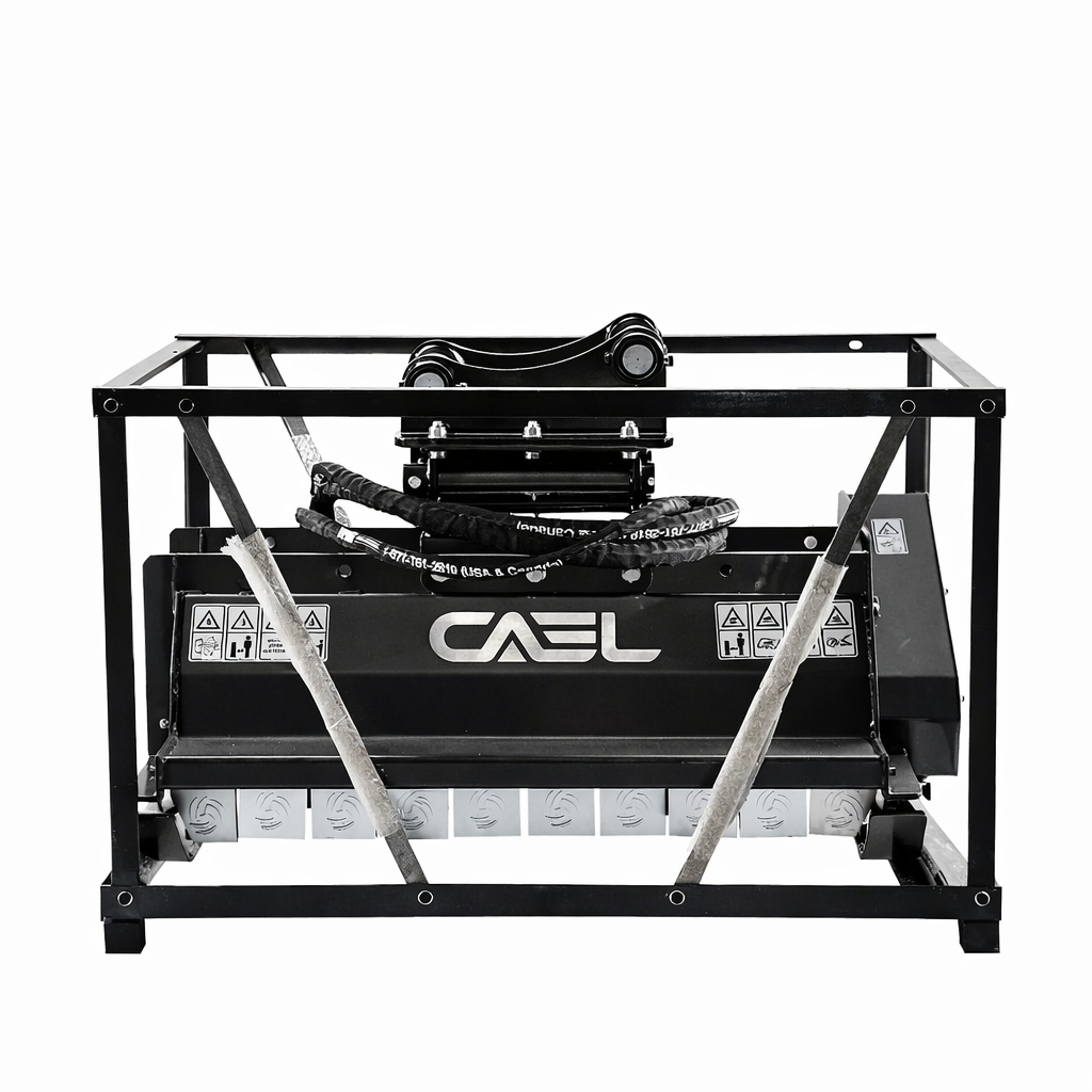CAEL-EMH80 Excavator Flail Mower – 31.5 Inch Hydraulic Brush Cutter for 5-10 Ton Excavators