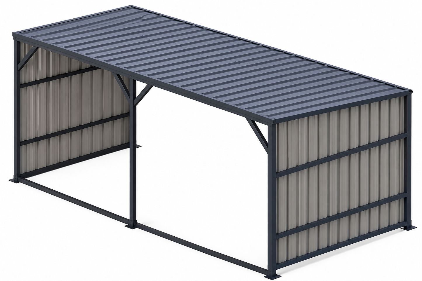 CAEL M1220 Metal Shed -Cover to Ground