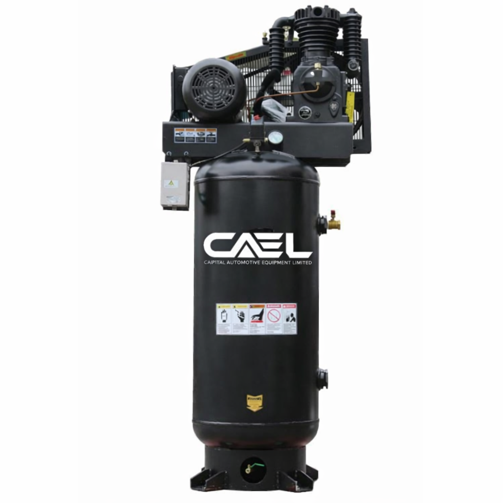Electric compressor 220v 5 hp one stage 80 gals tank 18 cfm (ECC80G)