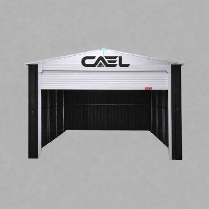 Single Garage Metal Shed with side entry 12(W) x19 (L) x 9.5(H)