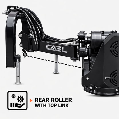 CAEL AGF-180 70" Hydraulic Offset Flail Mower – Heavy Duty PTO Ditch Bank Mower for 70–110 HP Tractors