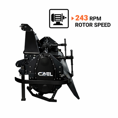 CAEL TL-135 Rotary Tiller – 51″ PTO Tiller for 18–22 HP Tractors