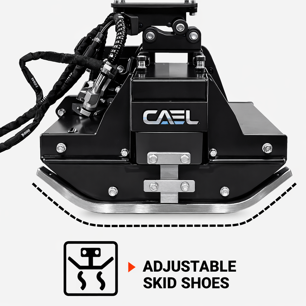 CAEL-EMH100 Excavator Flail Mower – 39.4 Inch Hydraulic Brush Cutter for 5-10 Ton Excavators