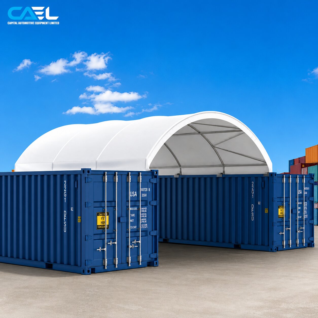 CAEL Container Shelter 40′ wide x 40′ Length