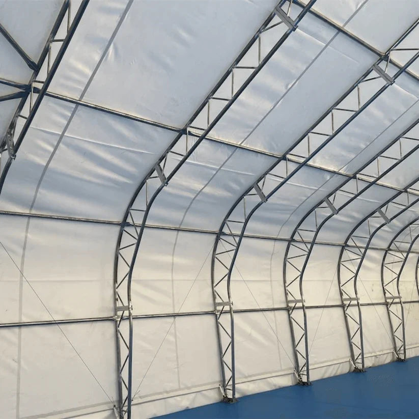 Peak Shape Double Truss 20′ Wide 16′ Height 40′ Length
