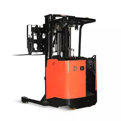 Double Scissor Electric Reach Truck seated or stand on 1.5 T, Height 4.5M