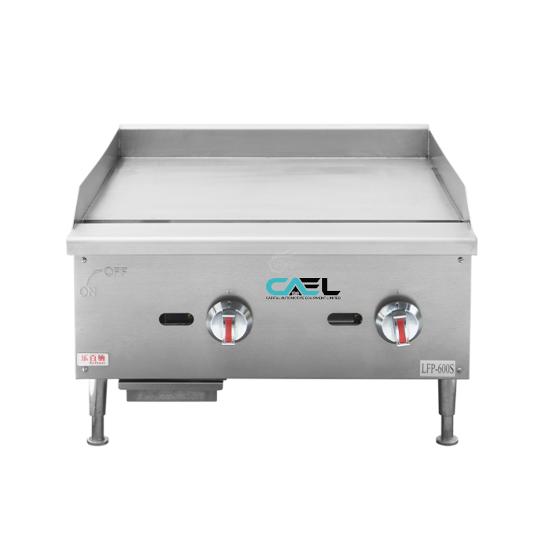 24 Inch Commercial Countertop Gas Griddle Grill-Flat Top,2 Burner（EGG24S)