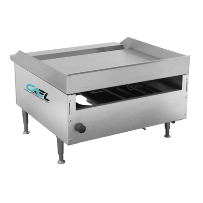 24 Inch Commercial Countertop Gas Griddle Grill-Flat Top,2 Burner（EGG24S)