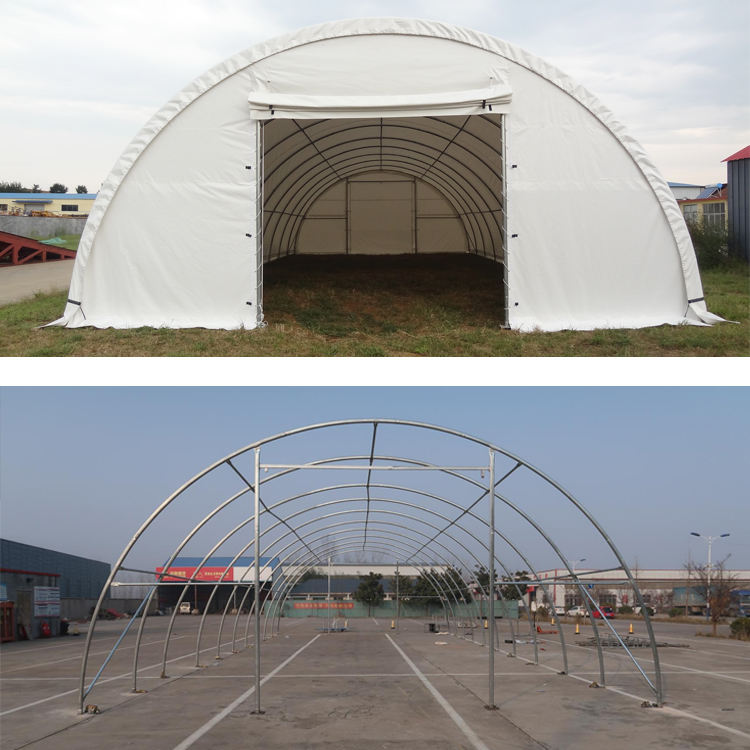 Dome shape single truss 20' wide 20' length 12' height