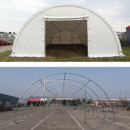 Dome shape single truss 20' wide 20' length 12' height