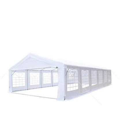 20' x 40' Heavy Duty Outdoor Party Tent with Removable Sidewalls and Roll-Up Doors, 11 oz PE Cover, 6’6" Overhead, 10’ Peak Ceiling