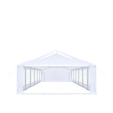 20' x 40' Heavy Duty Outdoor Party Tent with Removable Sidewalls and Roll-Up Doors, 11 oz PE Cover, 6’6" Overhead, 10’ Peak Ceiling