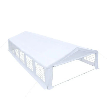 20' x 40' Heavy Duty Outdoor Party Tent with Removable Sidewalls and Roll-Up Doors, 11 oz PE Cover, 6’6" Overhead, 10’ Peak Ceiling