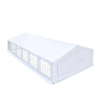 20' x 40' Heavy Duty Outdoor Party Tent with Removable Sidewalls and Roll-Up Doors, 11 oz PE Cover, 6’6" Overhead, 10’ Peak Ceiling